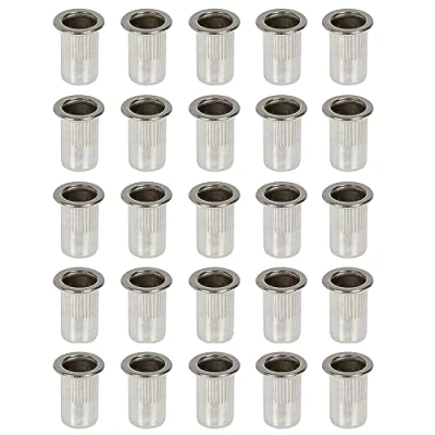 Afbeelding van Rivets Stainless Flat Head Blind Nut Dimensions:M8 Bag of 25 Threaded Inserts SSRN08