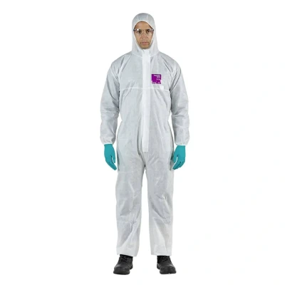 Afbeelding van Ansell WH15S 00138 04 AlphaTec ® 1500 model 138 bescherming tegen chemicaliën, wit, L Maat: Wit