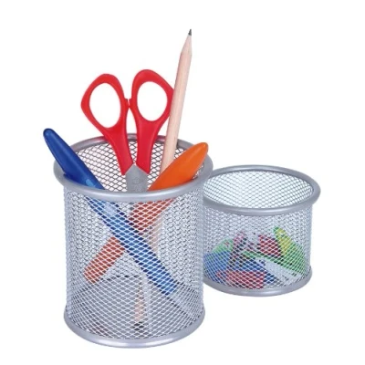 Afbeelding van Wedo 65454 Pennenkoker Office (draadmetaal) 2 stuks, zilver