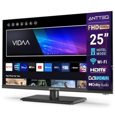 Afbeelding van Antteq V25 AF3Q1 Smart TV 25 inch (62 cm) Full HD, Vidaa App Store YouTube/Netflix/Prime Video, Triple Tuner, WLAN, HDMI, 2024