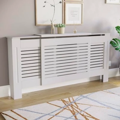 Afbeelding van Vida Designs Commodes &amp; dressoirs, middeldichte vezelplaat, wit, uitbreidbaar