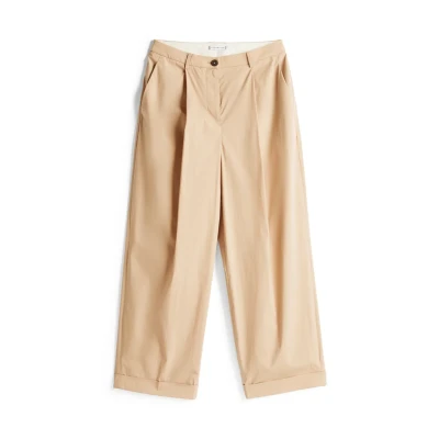 Afbeelding van Tommy Hilfiger Straight Chino, Dames, Maat: 34, Classic beige