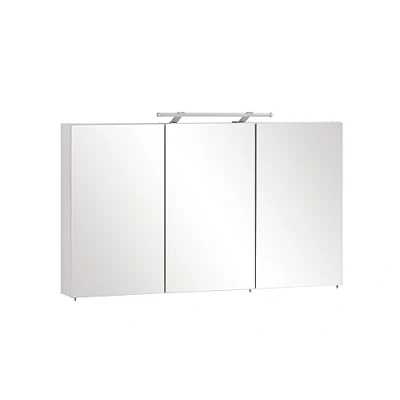 Afbeelding van Schildmeyer Spiegelkast Dorina Breedte 120 cm, 3 deurs, ledverlichting, schakelaar /stekkerdoos