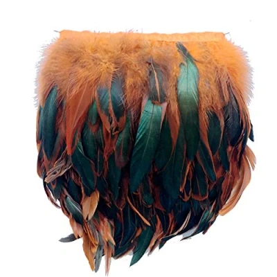 Afbeelding van Sowder Veerboord met franjes, 12,7 17,8 cm breed, ca. 4,5 meter, geel