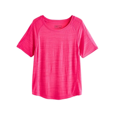 Afbeelding van Next Short Sleeve Regular FIT Tshirt basic, Dames, Maat: Small, Bright pink