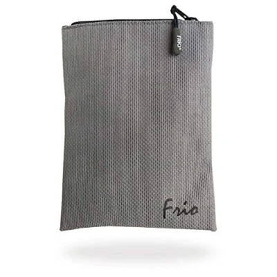 Afbeelding van FRIO VIVA grote grijze diabetici, insuline tas, 19 x 14 cm, voor maximaal 4 pennen, koelt met koud water, geen koelaccu&#039;s nodig
