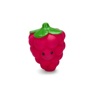 Afbeelding van Petface Foodie Faces Latex Raspberry Hond Speelgoed met Ingebouwde Pieper, Klein (Pack van 1)