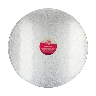 Afbeelding van FunCakes Cake Drum Rond Zilver Ø45,5 cm / 12 mm Taartonderlegger Taartkarton