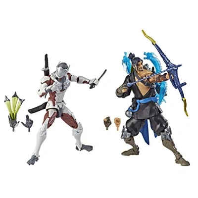 Afbeelding van Overwatch Ultimates Series Hanzo en Genji Dubbelpak 15 cm grote actiefiguren om te verzamelen met accessoires, Blizzard videospelpersonages