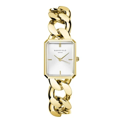 Afbeelding van Rosefield SWGSG O55 Octagan XS Chain Watch horloge dameshorloge Goudkleur