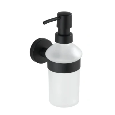 Afbeelding van Wenko Bosio zeepdispenser RVS zwart mat