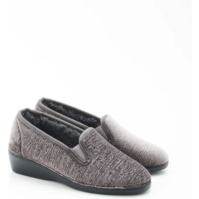 Afbeelding van Damart Pantoffels iriserend Thermolactyl Vrouwen Grijs 38
