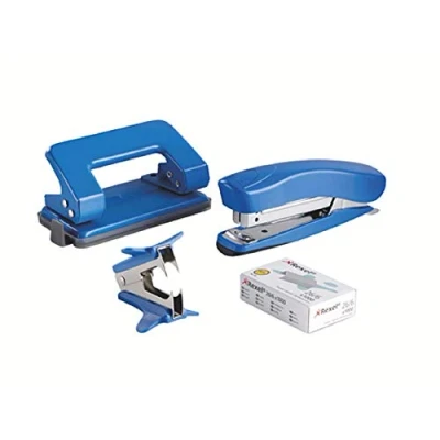 Afbeelding van Rexel bureau set met nietmachine en perforator (verschillende kleuren)