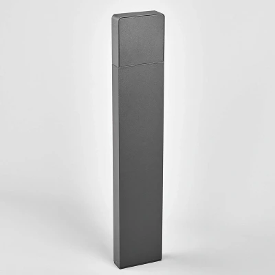 Afbeelding van Lucande LED buitenlamp 1licht drukgegoten aluminium H: 65 cm grafietgrijs Inclusief lichtbron
