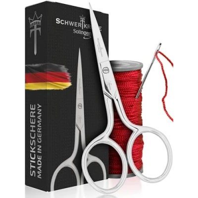 Afbeelding van Schwertkrone Borduurschaar, Made in Germany, applicatieschaar, naaischaar, handarbeidsschaar