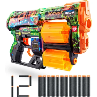 Afbeelding van ZURU X Shot Skins Dread Speelgoedpistool Inclusief 12 pijltjes Groen