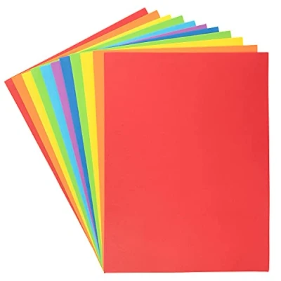 Afbeelding van Baker Ross AX949 Regenboog Zelfklevende Foam Vellen pakket van 20, gekleurde benodigdheden voor knutselactiviteiten kinderen