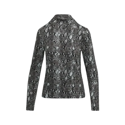 Afbeelding van s.Oliver Schmal Geschnittenes Longsleeve, Dames, Maat: 38, Dunkelgrau