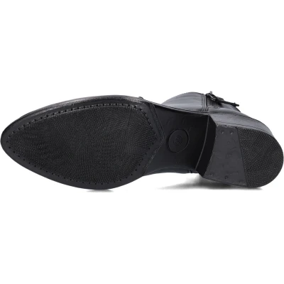 Afbeelding van Omoda Badia Enkellaarsjes Enkelboots met rits Dames Zwart Maat 39
