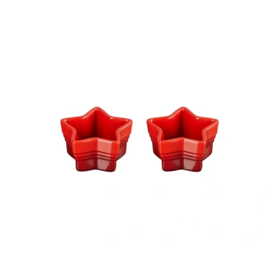Afbeelding van Le Creuset Kerst Ramekin Ster Set van 2 Stuks in Aardewerk