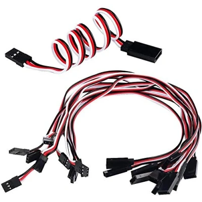 Afbeelding van POFET 20Pcs Servo Verlengkabel Looddraad 10Mm 12.6 &quot;3 Pin Cord JR Mannelijke Hoofd en Futaba Vrouwelijke voor RC Vliegtuig