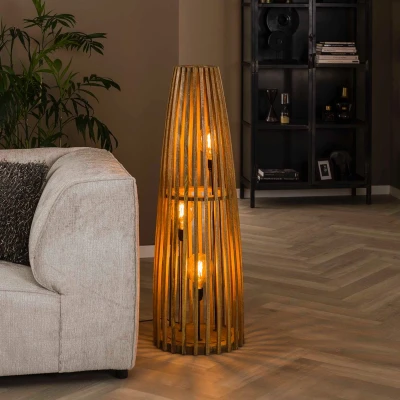 Afbeelding van Fraaai Laela vloerlamp Hout