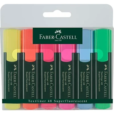 Afbeelding van Faber Castell Tekstmarker FC 48 6delig etui