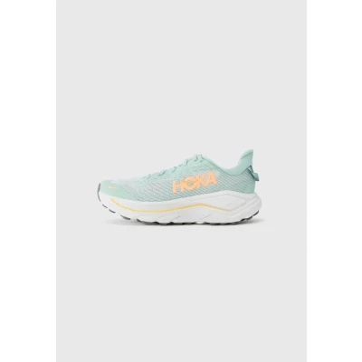 Afbeelding van HOKA Challenger 8 Trail hardloopschoenen, Dames, Maat: 42 2/3, Jade/cosmic grey Textiel/ synthetisch