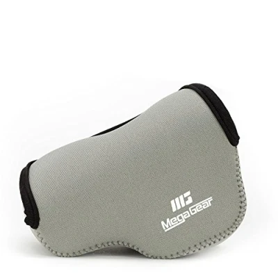 Afbeelding van MegaGear &#039;&#039;Ultra Light&#039;&#039; Neopreen Cameratas met Karabijnhaak voor Sony Nex 5Tl, 5R, 3N Selp1650, A5000, A5100 16 50mm (Grijs)
