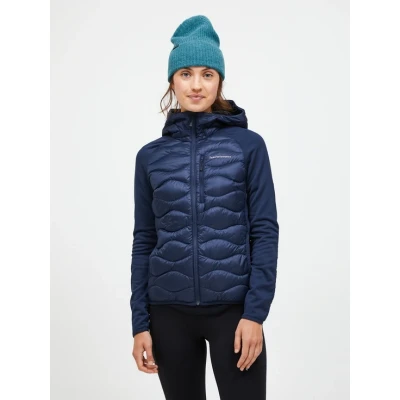 Afbeelding van Peak Performance W Helium Hybrid Gewatteerde jas, Dames, Maat: Large, Blue shadow