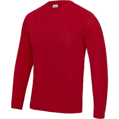 Afbeelding van Unisex T shirt met lange mouwen Cool &#039;Fire Red&#039; XXL