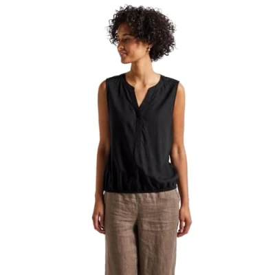 Afbeelding van Street One IN Unifarbe Top, Dames, Maat: 42, Schwarz