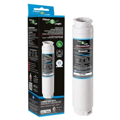 Afbeelding van FilterLogic FFL 110B 1x Waterfilter compatibiel met SIEMENS BOSCH NEFF UltraClarity 11034151 KSZ50UC0 11034152 11028820 Koelkast amerikaanse side by Water Filter Ultra Clarity Filterpatroon