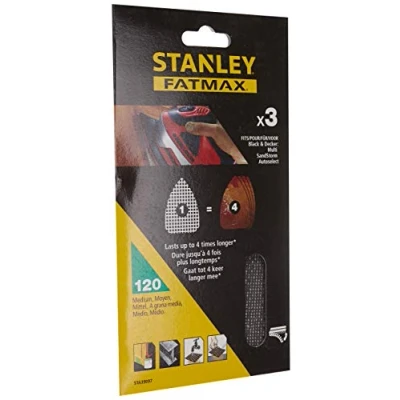 Afbeelding van Stanley Fatmax Schuurgaas Sta39097 xj Quickfit K120 3 Stuks