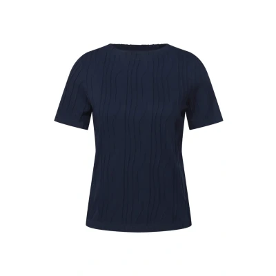 Afbeelding van Cecil Struktur Blouse, Dames, Maat: XS, Blau