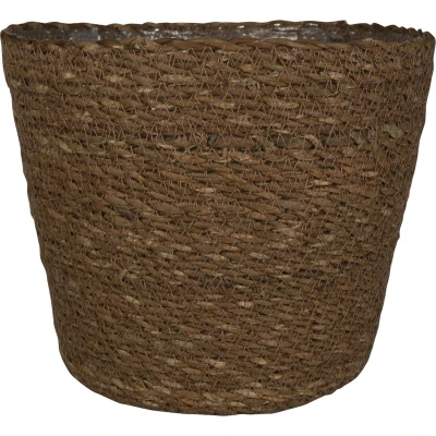 Afbeelding van Steege Plantenmand zeegras rotan bruin 22 x 19 cm