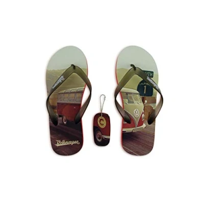 Afbeelding van BRISA VW Collection Volkswagen T1 Bus Transporter Strandsandalen L (EU 40/41) Highway 1/Rood