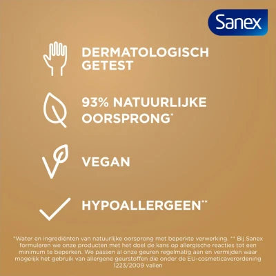 Afbeelding van 3x Sanex Douchegel Zero% Hydrating 400 ml