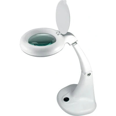 Afbeelding van UNILUX Mini Zoom vergrootglas bureaulamp wit
