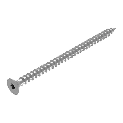 Afbeelding van SECCARO Spaanplaatschroef 5 x 100 mm, roestvrij staal V2A VA A2, houtschroef met volledige schroefdraad, TX/binnenzeskant stuks
