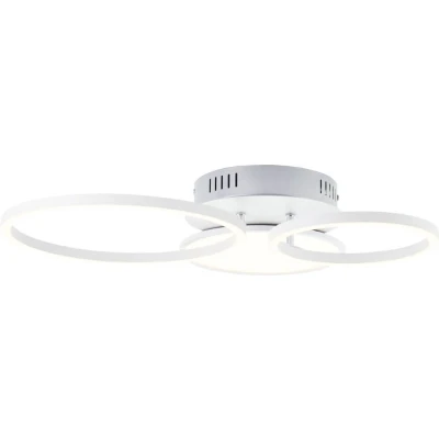 Afbeelding van Brilliant Leuchten Led plafondlamp Virtus 57 x 47 cm, dimbaar, 3600 lm, warmwit, draaibaar, nikkel geëloxeerd (1 stuk)