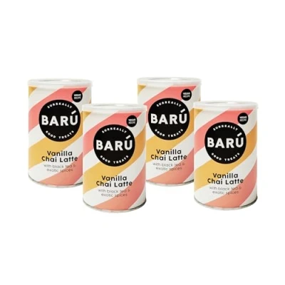 Afbeelding van BARÚ Vanilla Chai Latte Instant Theepoeder 4 x 250g 64 porties