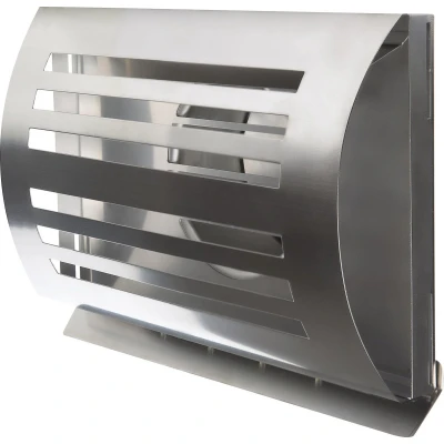 Afbeelding van Design gevelkap PREMIUM LINE DELTA Ø 125mm met terugslagklep RVS