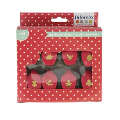 Afbeelding van Artemio 8 mini stansset, Kerstmis, kunststof, meerkleurig