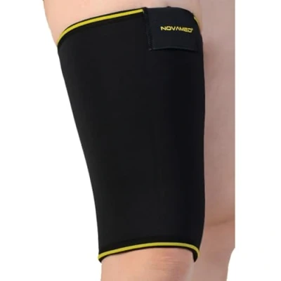 Afbeelding van Novamed Bovenbeenbrace Dijbeenbrace Hamstringbrace Bovenbeen Bandage Compressie Zwart XL