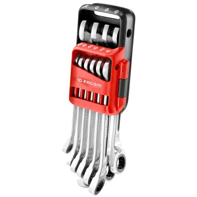 Afbeelding van Facom 467BR.JP10 set 10 SNELLE ANTI SLIP steekringratelsleutels, Actie 2020
