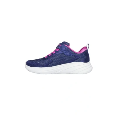 Afbeelding van Skechers WAVE Sneakers laag voor kinderen, Maat: 27, Navy sparkle mesh/trim Schoenen
