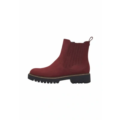 Afbeelding van Tamaris MIT Touch IT Enkellaarsjes met plateauzool, Dames, Maat: 36, Merlot Leer