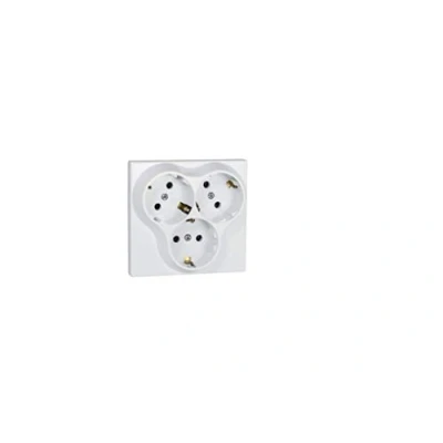 Afbeelding van 3 voudige inbouwstopcontacten, veiligheidscontact, stopcontact, inbouwstopcontact, IP20 (5303)