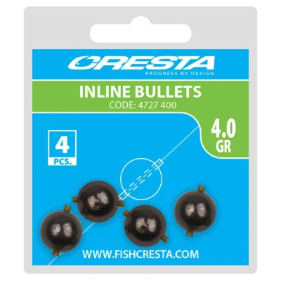 Afbeelding van Cresta Inline Bullets Schuifloodjes 4.00g 4 Stuks